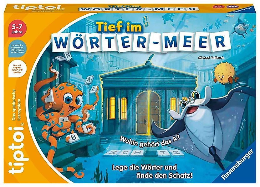 Ravensburger Lernspielzeug Ravensburger tiptoi Lernspiel Tief im Wörter-Mee günstig online kaufen