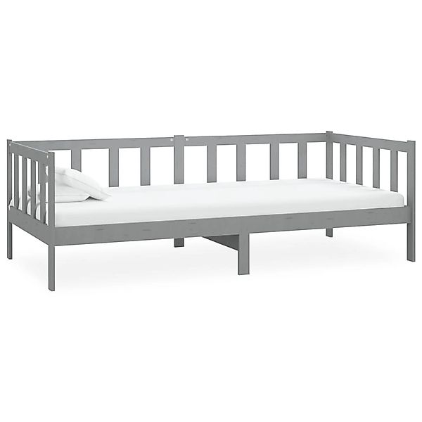 vidaXL Tagesbett Grau Kiefer Massivholz 90x200 cm787222 günstig online kaufen