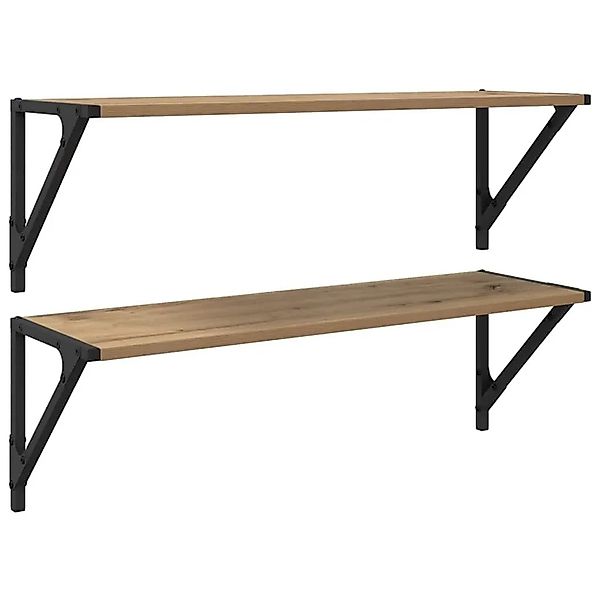 vidaXL Wandregale 2 Stk Artisan-Eiche 80 x 25 x 25,5 cm Holzwerkstoff 88286 günstig online kaufen