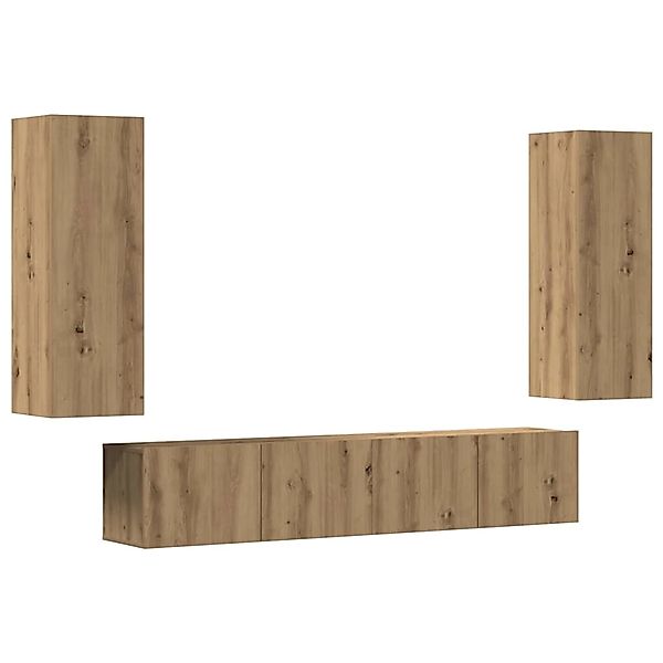 vidaXL TV-Wandschränke 4 Stk Artisan-Eiche Holzwerkstoff 3328948 günstig online kaufen