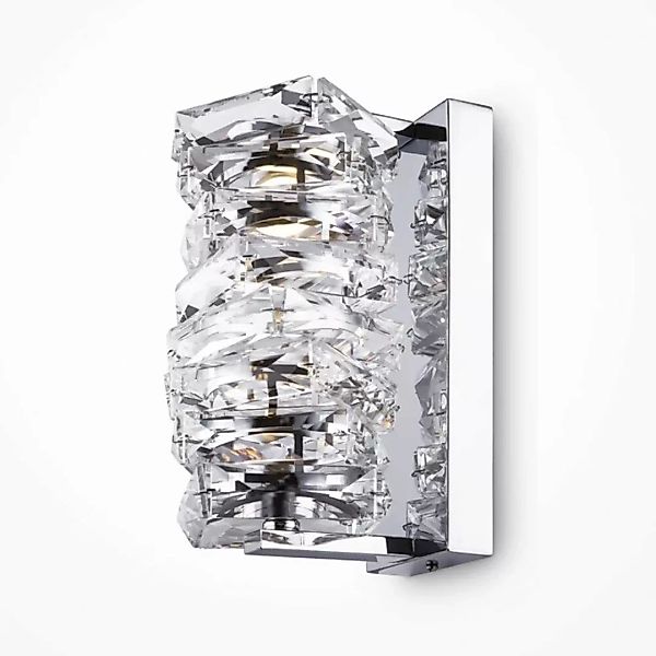 LED Wandleuchte Coil in Transparent und Silber 6W 300lm günstig online kaufen
