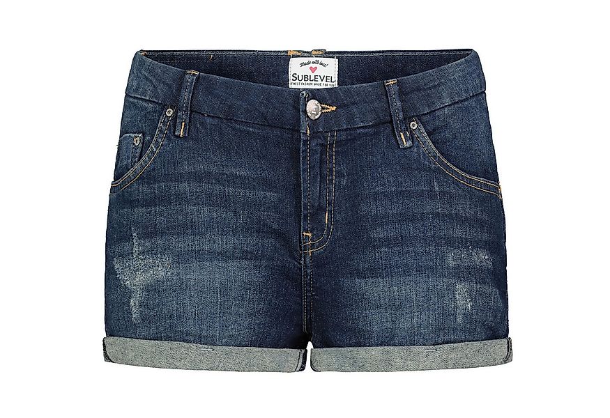 SUBLEVEL Shorts Damen Bermudas kurze Hose Baumwolle Hotpants Chino Sommer H günstig online kaufen
