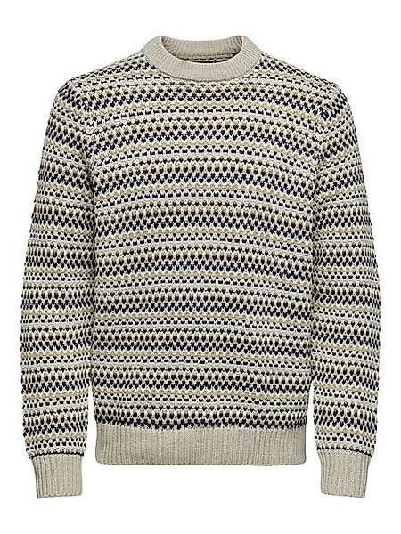 ONLY & SONS Strickpullover Strickpullover Regular Fit Rundhals langarm 8174 günstig online kaufen