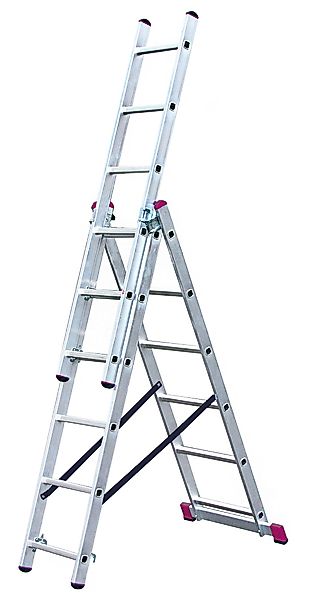 Krause Corda Vielzweck-Leiter 3 x 6 Sprossen Treppenversion günstig online kaufen