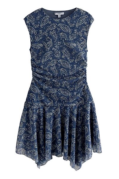 Next Minikleid Asymmetrisches Minikleid mit Mesh günstig online kaufen