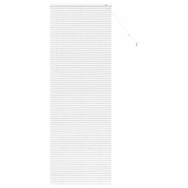 vidaXL Balkenjalousien mit Vorhängen Weiß 220 x 80 cm Aluminium 42006018 günstig online kaufen