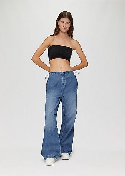 QS Stoffhose Parachute-Jeans / Loose Fit günstig online kaufen
