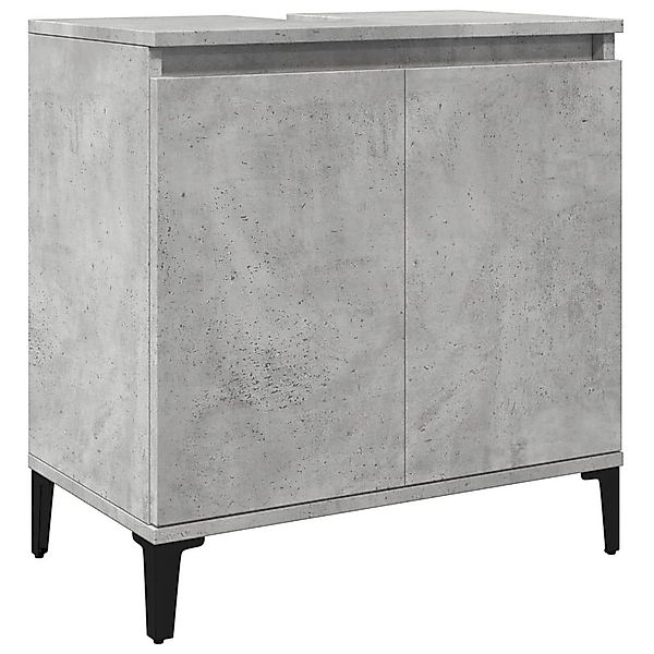 vidaXL Badezimmerspiegelschrank Waschbeckenunterschrank Betongrau 58x33x60 günstig online kaufen