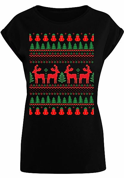 F4NT4STIC T-Shirt "Christmas Reindeers Weihnachten Muster", Print günstig online kaufen