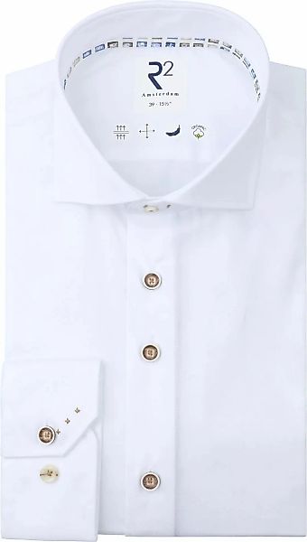R2 Hemd Fine Twill Weiß - Größe 37 günstig online kaufen