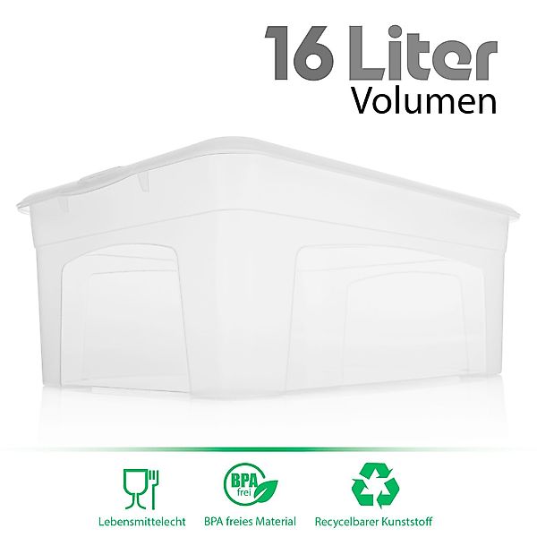 BigDean Aufbewahrungsbox 10 Stück Plastikboxen mit günstig online kaufen