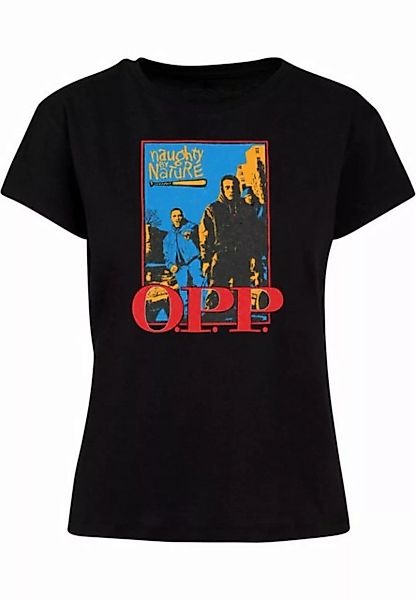 Merchcode T-Shirt Merchcode Damen Ladies Naughty By Nature - OPP Vint Box T günstig online kaufen