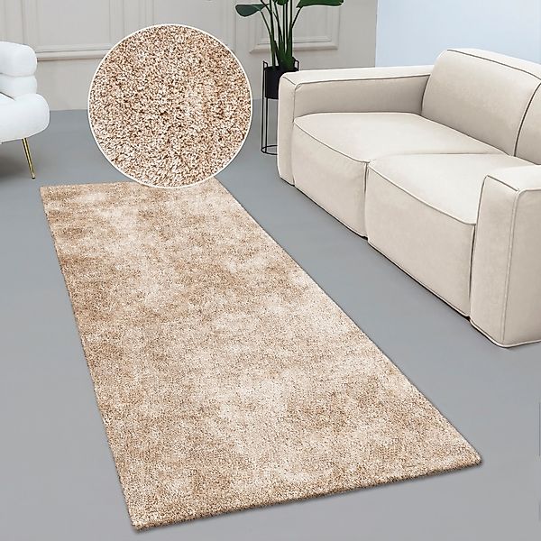 Bruno Banani Hochflor-Läufer »Dana Teppich, Kundenliebling«, rechteckig, 30 günstig online kaufen