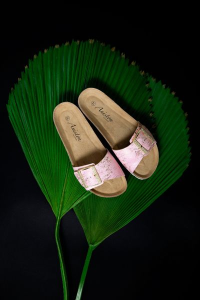 Aniston SHOES Pantolette, Sommerschuh, Strandschuh, Glitzersteine günstig online kaufen