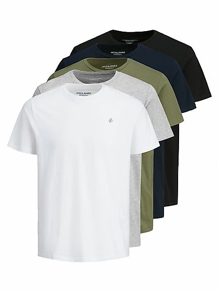 Jack & Jones Rundhalsshirt "JORJXJ im 5er Pack mit Rundhals und angenehmem günstig online kaufen