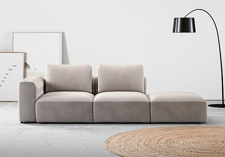 Home affaire Chaiselongue »Cushid« Modul-Sofa, bestehend aus 2-Sitzer und H günstig online kaufen