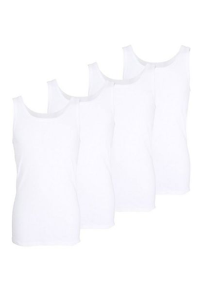 GÖTZBURG Unterhemd GÖTZBURG Herren Tank-Top weiß uni 4er Pack (4-St) günstig online kaufen