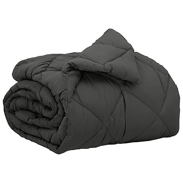 vidaXL Ganzjahresbettdecke Anthrazit 220 x 135 cm Mikrofaser 42025529 günstig online kaufen