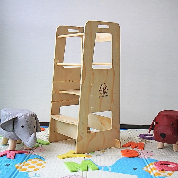 CCLIFE Kiddy Dreams Lernturm Learning Tower Montessori Küchenhelfer günstig online kaufen