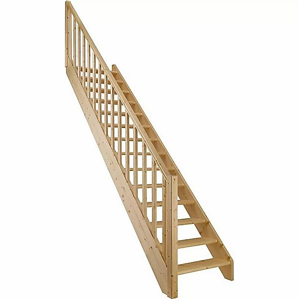 Dolle Raumspartreppe Paris Gerade Fichte Rechteckstabgeländer FSC® günstig online kaufen