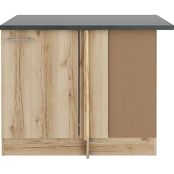 OPTIFIT Livorno290 Küchen-Eck-Unterschrank 110 cm Wildeiche Nachbildung günstig online kaufen