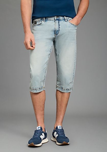 Bruno Banani Jeansbermudas Straight-Fit, normale Leibhöhe, aus elastischem günstig online kaufen