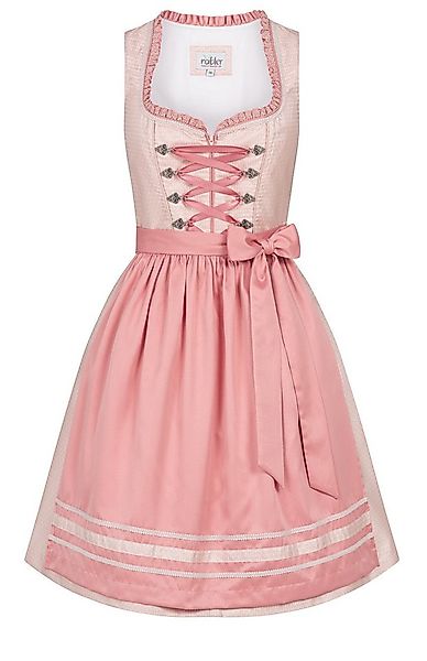 Nübler Trachtenkleid Midi Dirndl Lisa in Apricot von Nübler günstig online kaufen