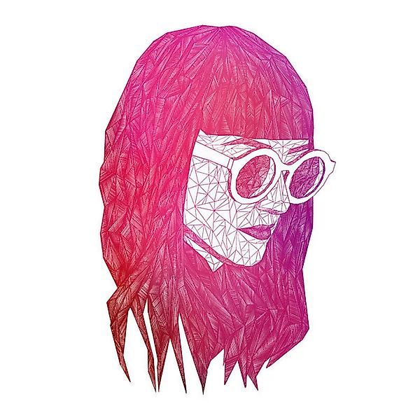 Komar Wandbild Grid Pink Girl B/L: ca. 30x40 cm günstig online kaufen