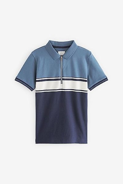 Next Poloshirt Kurzärmeliges Polohemd mit Reißverschluss (1-tlg) günstig online kaufen