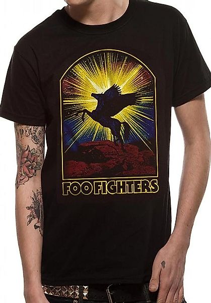 coole-fun-t-shirts Print-Shirt Foo Fighters Flying Horse günstig online kaufen