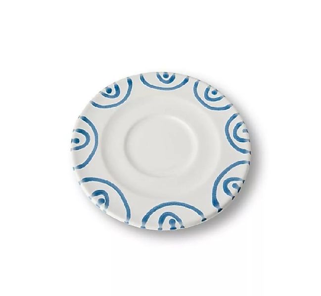 Gmundner Keramik Blaugeflammt Cappuccino-Untertasse Gourmet d: 14 cm günstig online kaufen