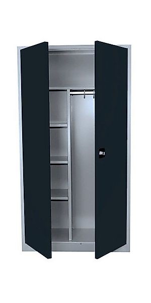 Steelboxx Mehrzweckschrank mit Garderobenteil XL Spind Kleiderspind 2-türig günstig online kaufen