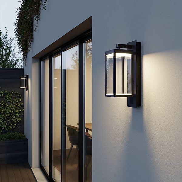 Lucande LED-Außenwandlampe Ferdinand, anthrazit Lautsprecher günstig online kaufen