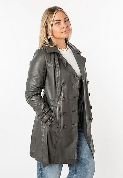 Mauritius Ledermantel GWTaresa (2-tlg., mit Bindegürtel) Leder-Trenchcoat m günstig online kaufen