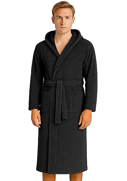 BARBONS Herrenbademantel Barbons Bademantel Herren, Morgenmantel Baumwolle günstig online kaufen