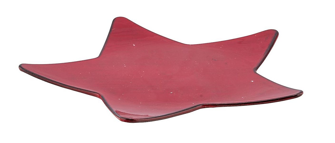 Gehlmann Dekoteller Kunststoffteller, Stern, rot / schwarz, made in Germany günstig online kaufen