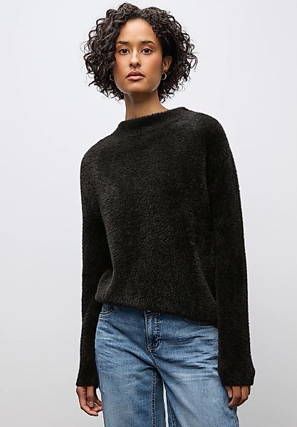 STREET ONE Rundhalspullover in softer Federgarn-Qualität günstig online kaufen
