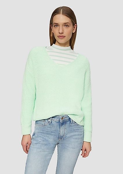 s.Oliver Longpullover Strickpullover Strickpullover im Relaxed Fit aus Baum günstig online kaufen