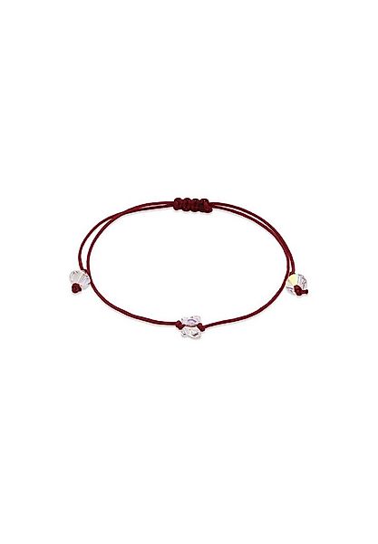 Elli Armband Nylon Rot Schmetterling Weiß, mit Kristallen von Swarovski® (k günstig online kaufen