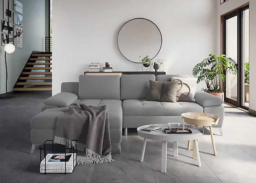 sit&more Ecksofa »Latigo L-Form« mit Recamiere, wahlweise mit Bettfunktion günstig online kaufen