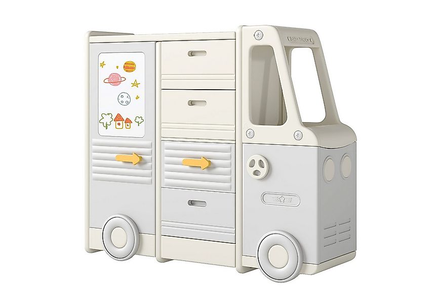 COSTWAY Kinderregal, 1-tlg., Spielzeugregal, Bücherregal, mit Schubladen & günstig online kaufen