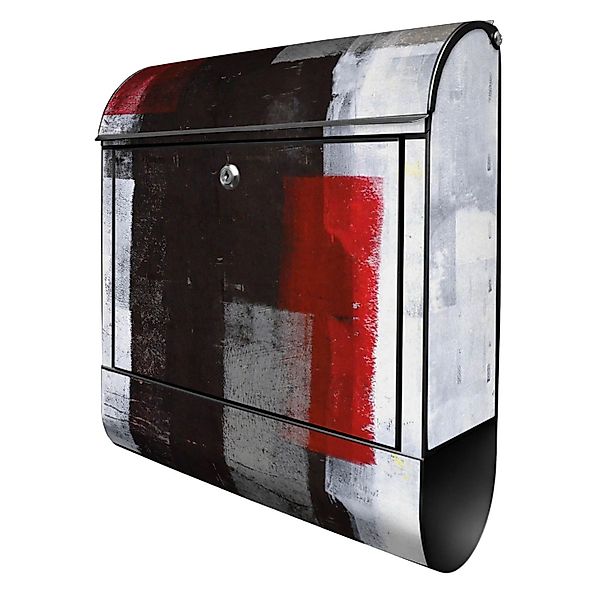 Banjado Design Briefkasten Schwarz Pulverbeschichtet 39x47x14cm 2 Schlüssel günstig online kaufen