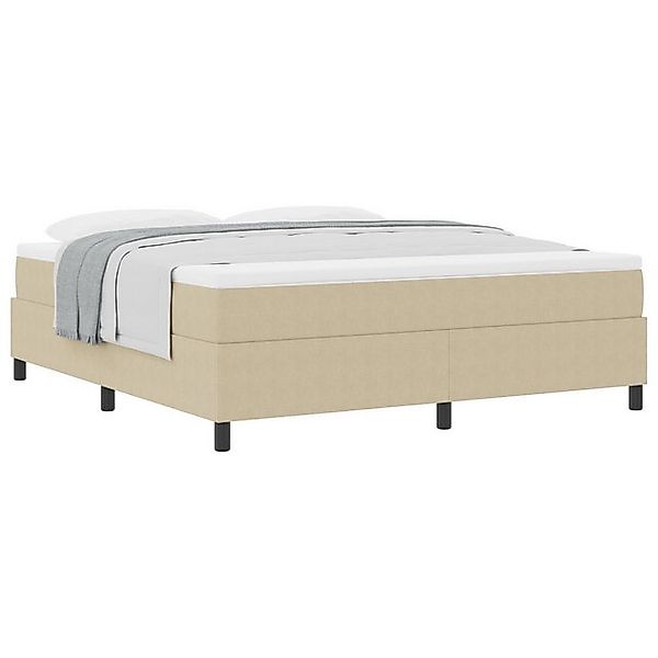 vidaXL Bett Boxspringbett mit Matratze Beige 180x200 cm Cordstoff (1-tlg) günstig online kaufen