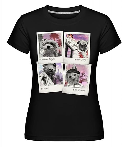 Hunde Polaroids · Shirtinator Frauen T-Shirt günstig online kaufen