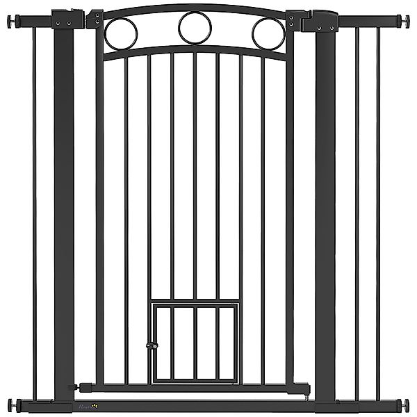 PawHut Türschutzgitter Hund, 76-104 cm Absperrgitter ohne Bohren, Treppengi günstig online kaufen