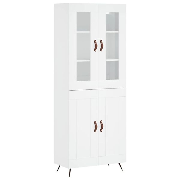 vidaXL Highboard Weiß 69,5x34x180 cm Holzwerkstoff 3198313 günstig online kaufen