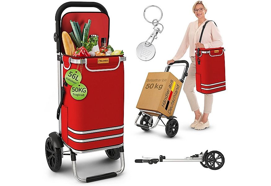 ELONEO Einkaufstrolley ELONEO Einkaufstrolley, 3in1, klappbar, Mit HängFix günstig online kaufen