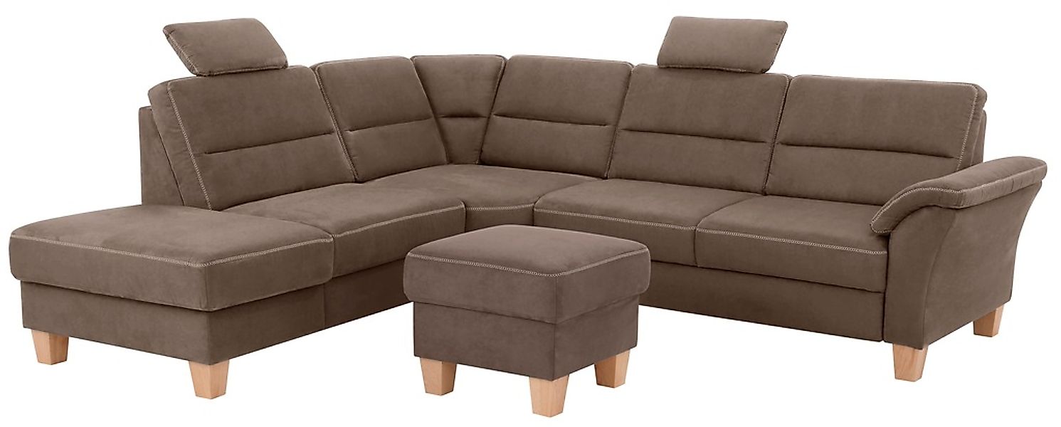 Home affaire Ecksofa »Soleo L-Form«, komfortabel durch Trapezecke mit Relax günstig online kaufen