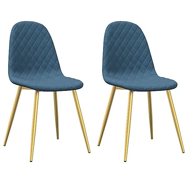 vidaXL Esszimmerstuhl Esszimmerstühle 2 Stk. Blau günstig online kaufen