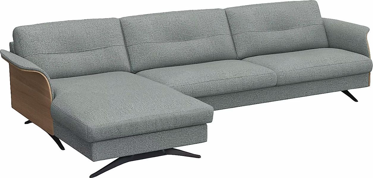 FLEXLUX Ecksofa »Glow, super bequem durch hochwertigem Sitzaufbau mit Feder günstig online kaufen